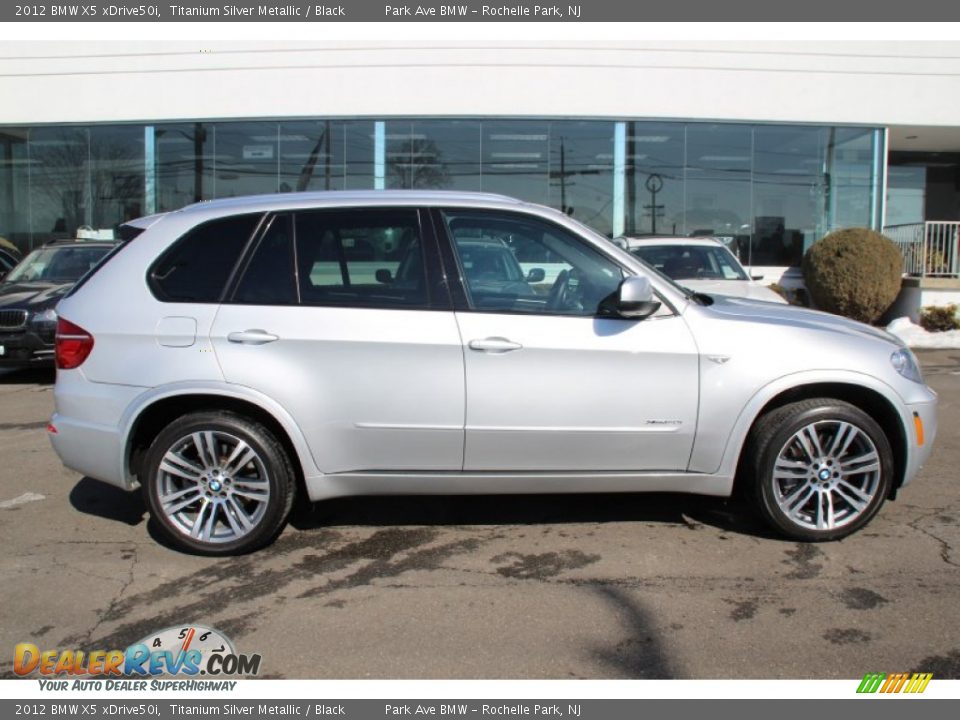 2012 BMW X5 xDrive50i Titanium Silver Metallic / Black Photo #2
