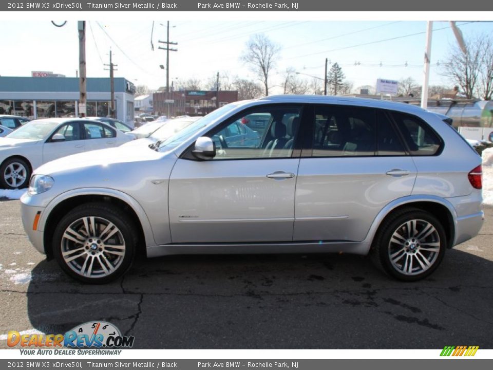 2012 BMW X5 xDrive50i Titanium Silver Metallic / Black Photo #3
