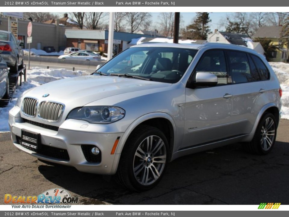 2012 BMW X5 xDrive50i Titanium Silver Metallic / Black Photo #4