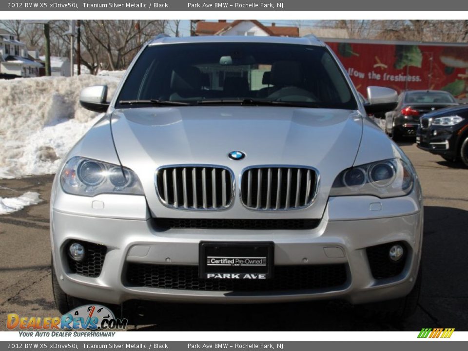 2012 BMW X5 xDrive50i Titanium Silver Metallic / Black Photo #5