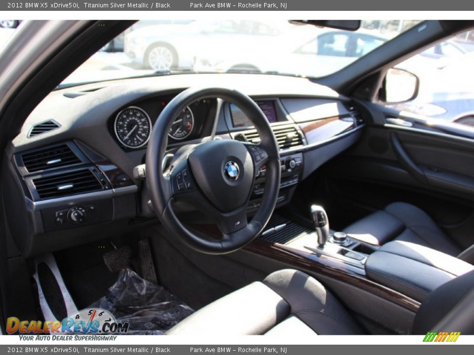 2012 BMW X5 xDrive50i Titanium Silver Metallic / Black Photo #8