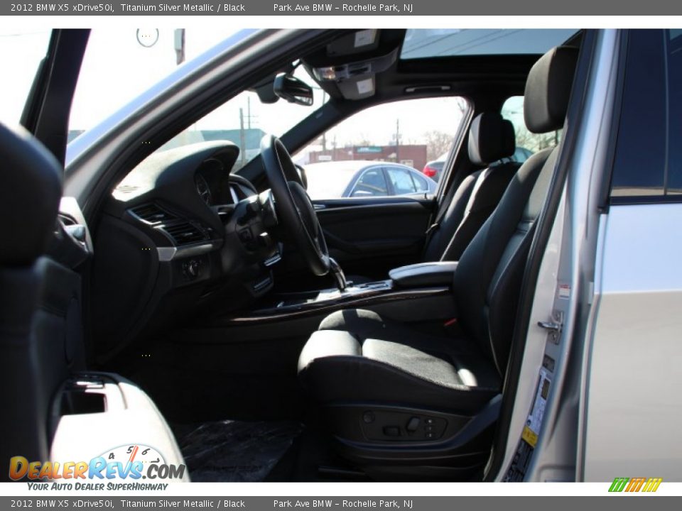 2012 BMW X5 xDrive50i Titanium Silver Metallic / Black Photo #9
