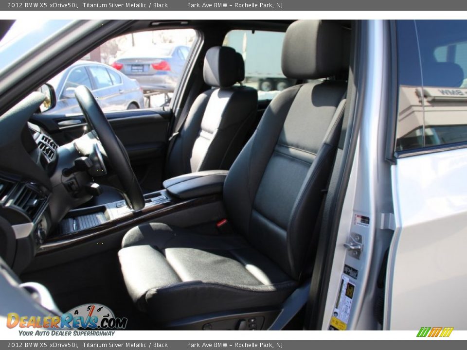 2012 BMW X5 xDrive50i Titanium Silver Metallic / Black Photo #11