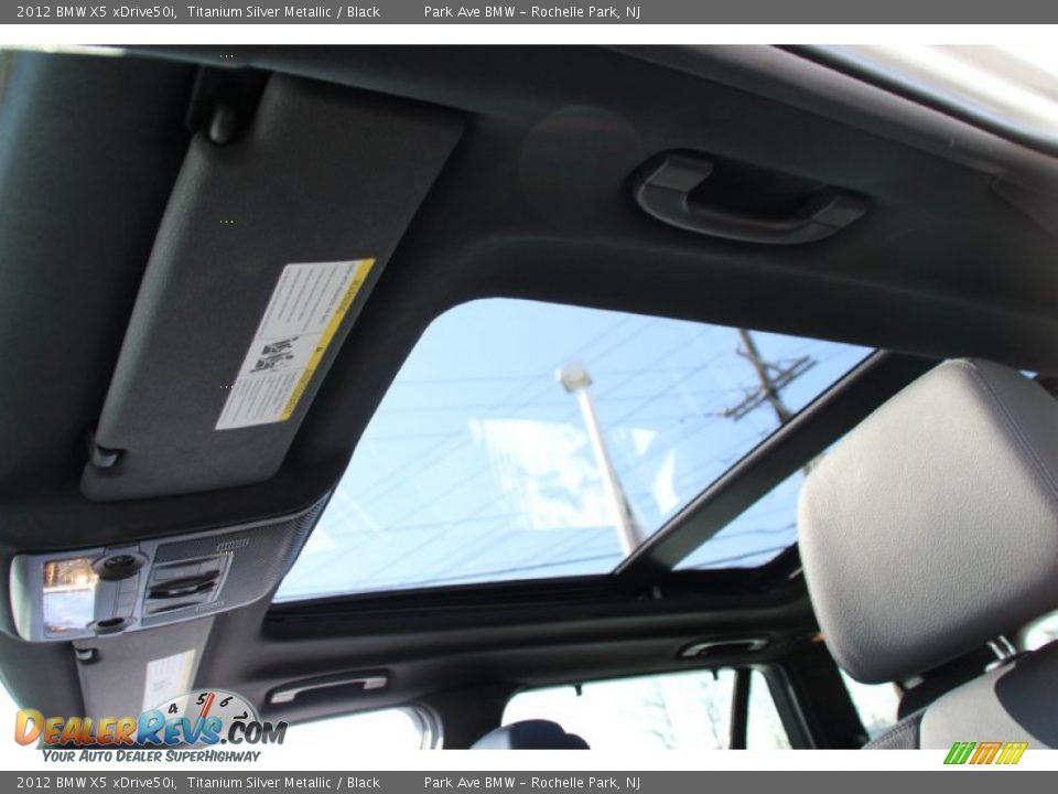 2012 BMW X5 xDrive50i Titanium Silver Metallic / Black Photo #12