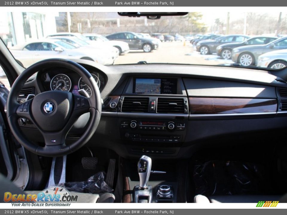 2012 BMW X5 xDrive50i Titanium Silver Metallic / Black Photo #13