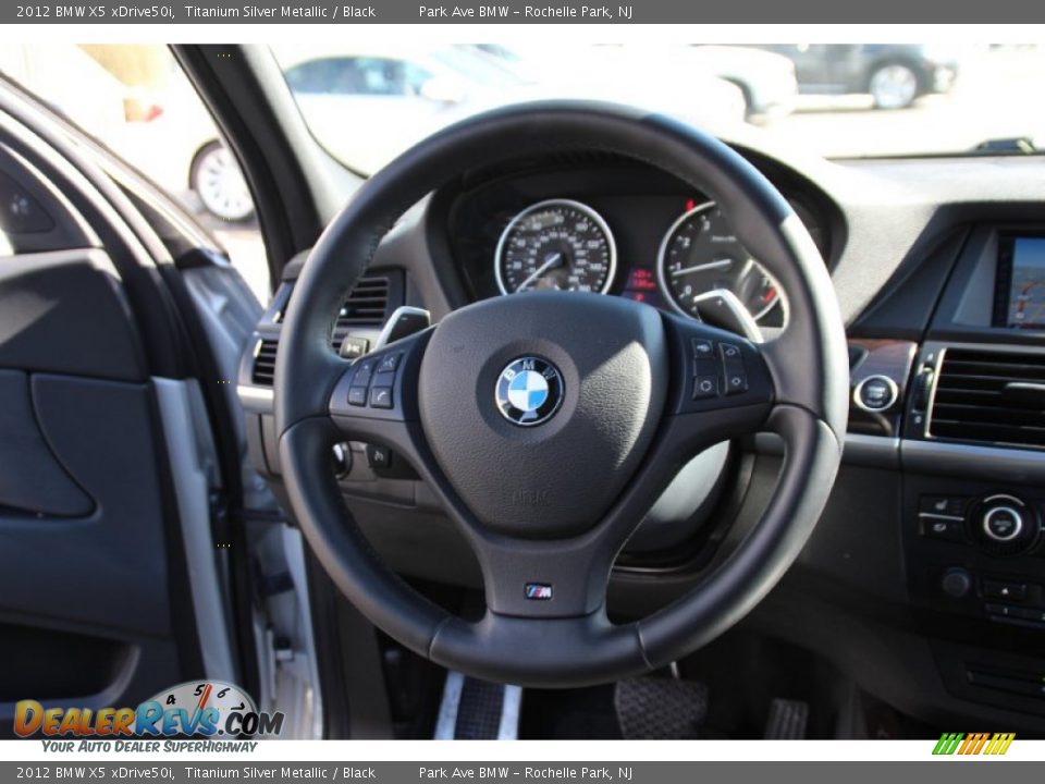 2012 BMW X5 xDrive50i Titanium Silver Metallic / Black Photo #16