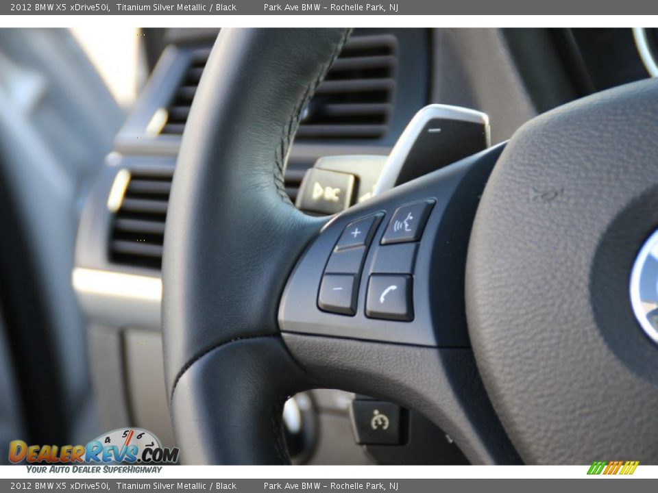 2012 BMW X5 xDrive50i Titanium Silver Metallic / Black Photo #17