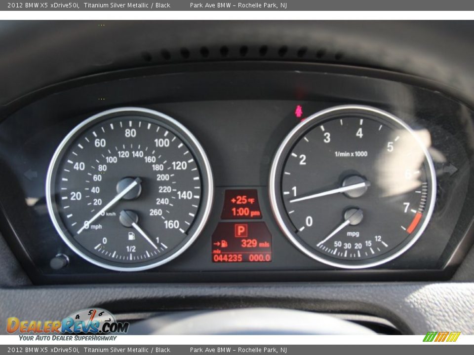 2012 BMW X5 xDrive50i Titanium Silver Metallic / Black Photo #19