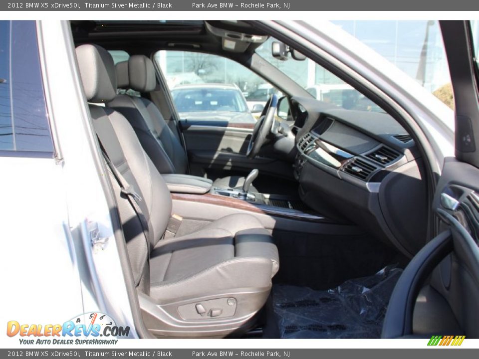 2012 BMW X5 xDrive50i Titanium Silver Metallic / Black Photo #28