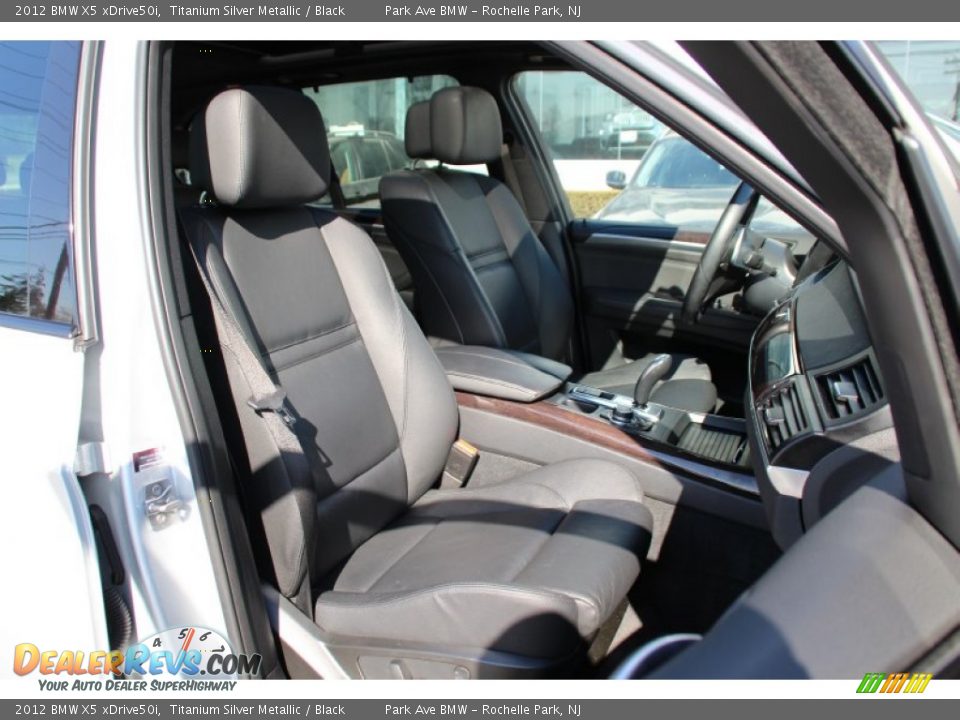 2012 BMW X5 xDrive50i Titanium Silver Metallic / Black Photo #29