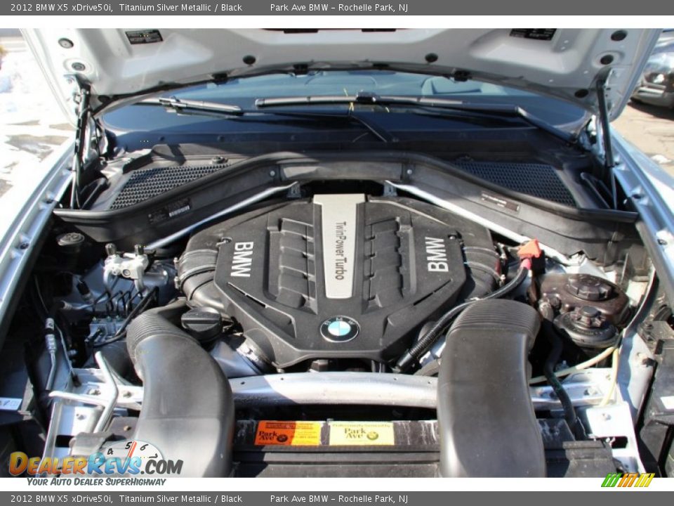 2012 BMW X5 xDrive50i Titanium Silver Metallic / Black Photo #30
