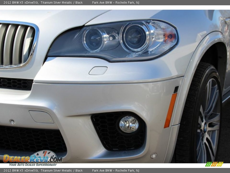 2012 BMW X5 xDrive50i Titanium Silver Metallic / Black Photo #31
