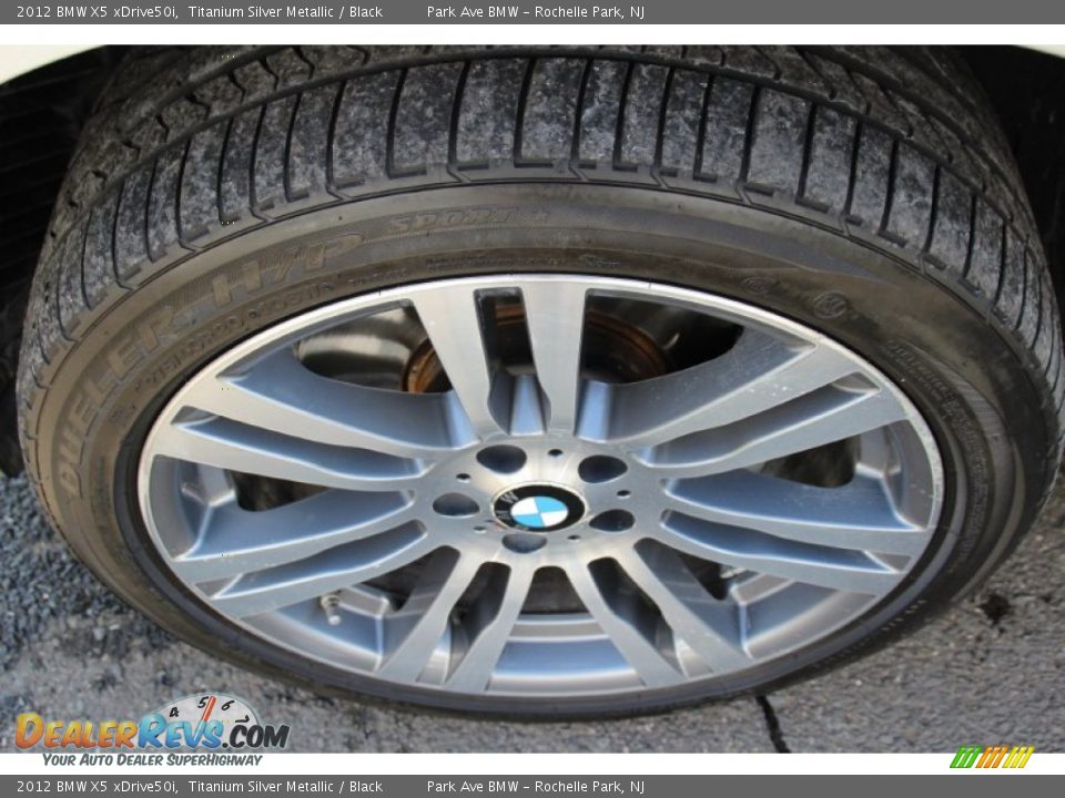 2012 BMW X5 xDrive50i Titanium Silver Metallic / Black Photo #33