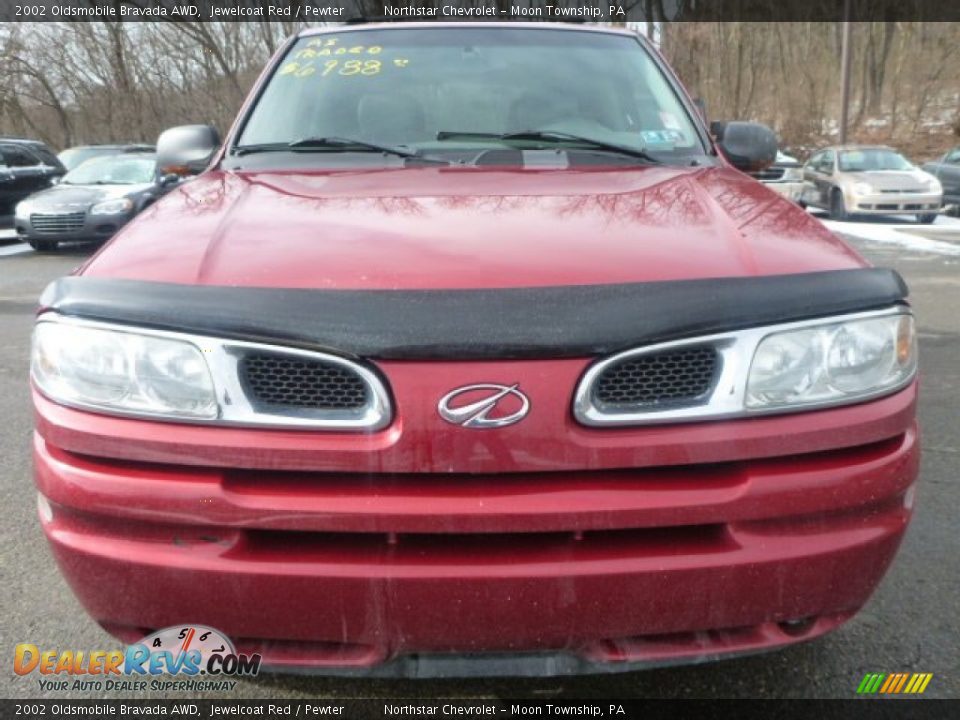 2002 Oldsmobile Bravada AWD Jewelcoat Red / Pewter Photo #6