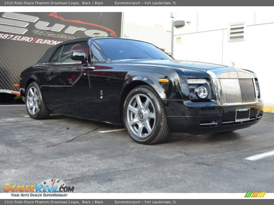 2010 Rolls-Royce Phantom Drophead Coupe Black / Black Photo #12
