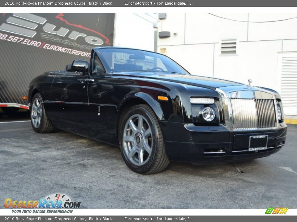 2010 Rolls-Royce Phantom Drophead Coupe Black / Black Photo #23
