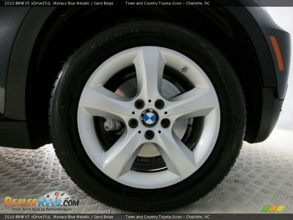 2010 BMW X5 xDrive35d Monaco Blue Metallic / Sand Beige Photo #12