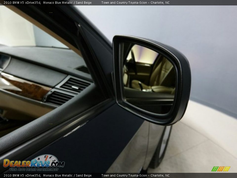 2010 BMW X5 xDrive35d Monaco Blue Metallic / Sand Beige Photo #13