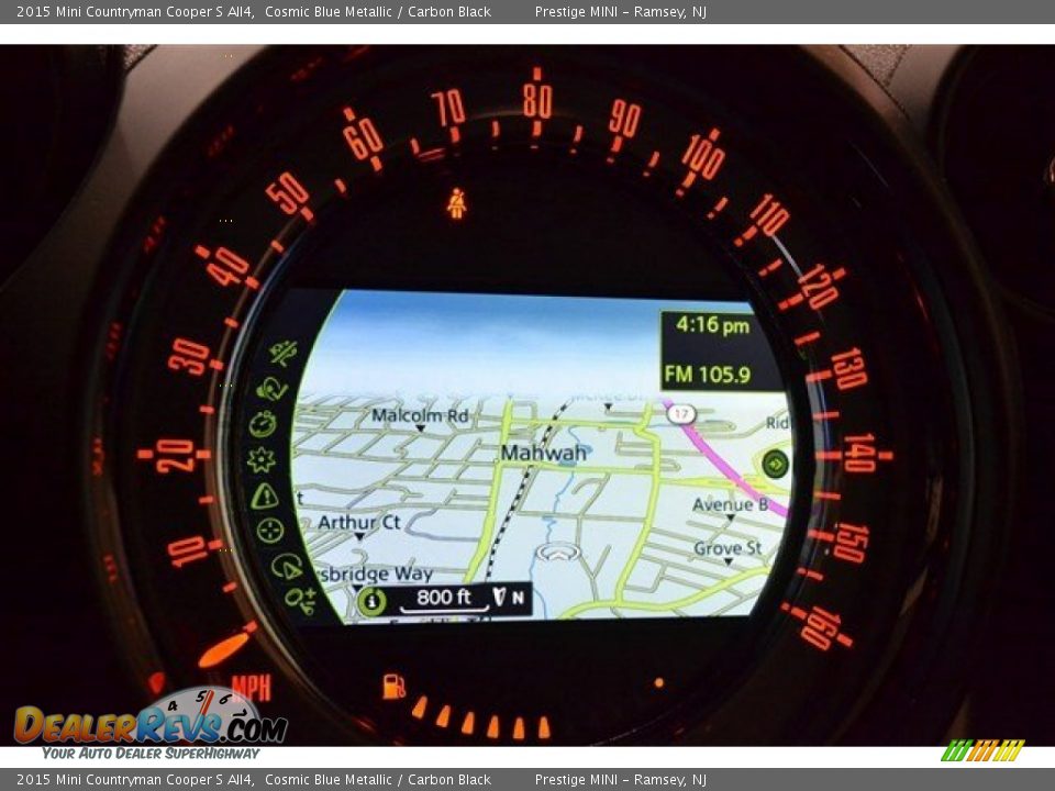 2015 Mini Countryman Cooper S All4 Cosmic Blue Metallic / Carbon Black Photo #17