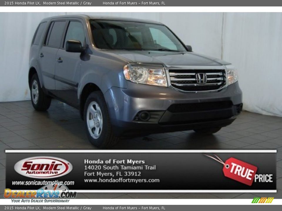 2015 Honda Pilot LX Modern Steel Metallic / Gray Photo #1