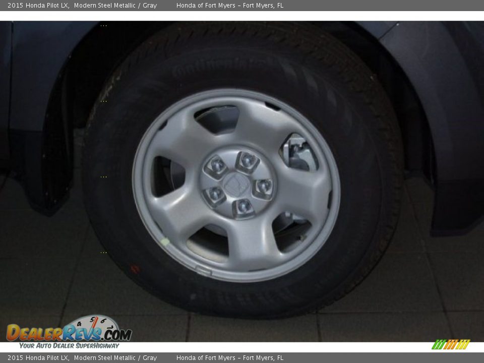 2015 Honda Pilot LX Modern Steel Metallic / Gray Photo #4