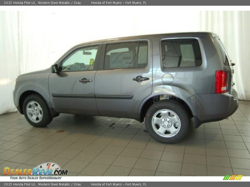 2015 Honda Pilot LX Modern Steel Metallic / Gray Photo #5