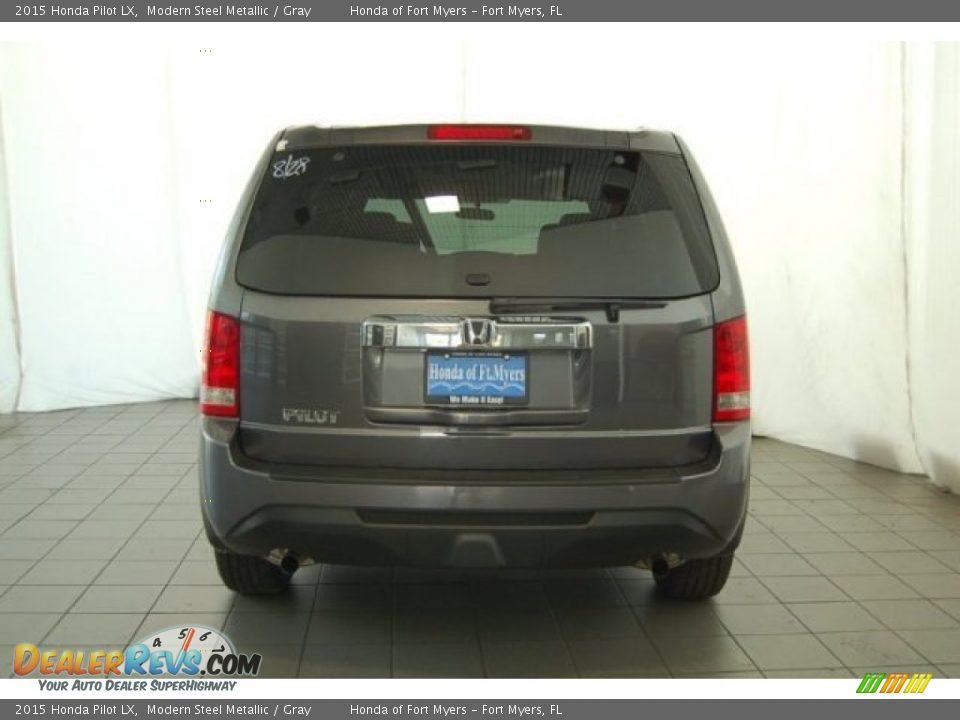 2015 Honda Pilot LX Modern Steel Metallic / Gray Photo #7