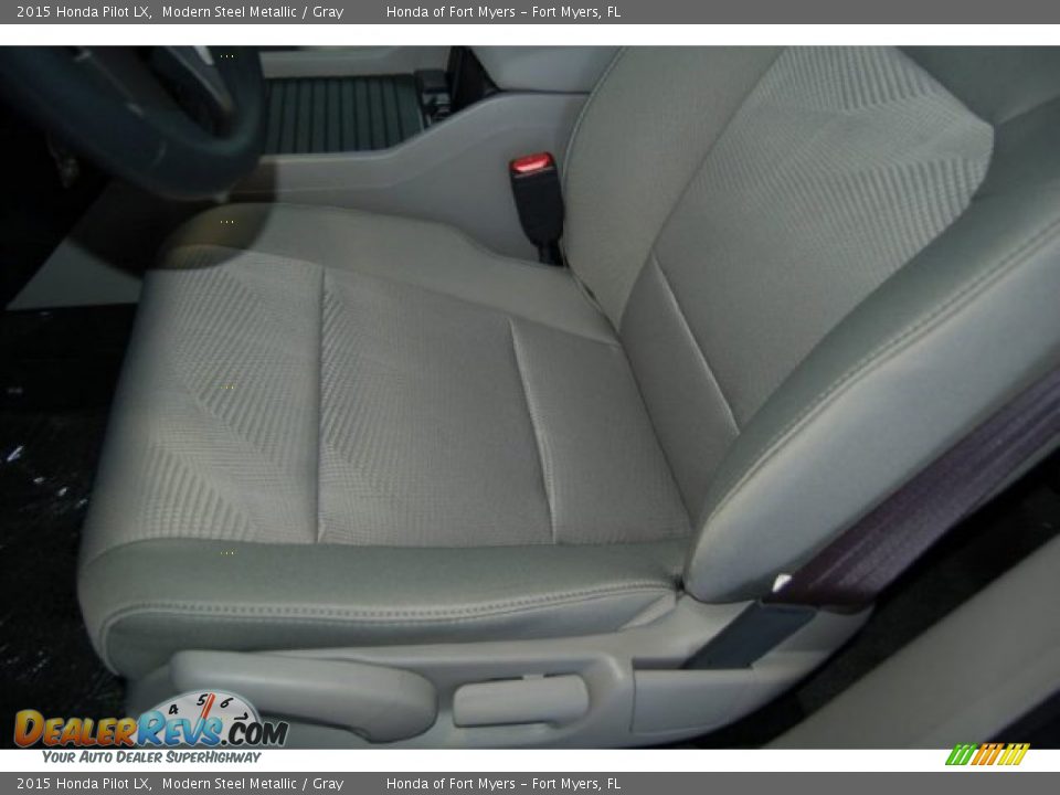 2015 Honda Pilot LX Modern Steel Metallic / Gray Photo #11