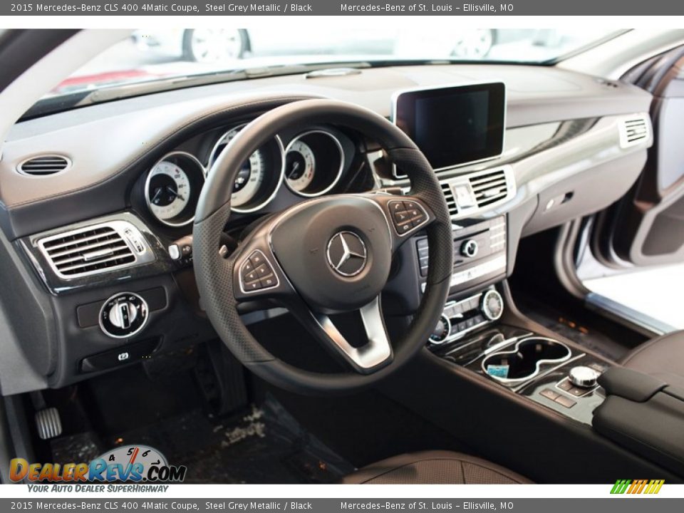 2015 Mercedes-Benz CLS 400 4Matic Coupe Steel Grey Metallic / Black Photo #10