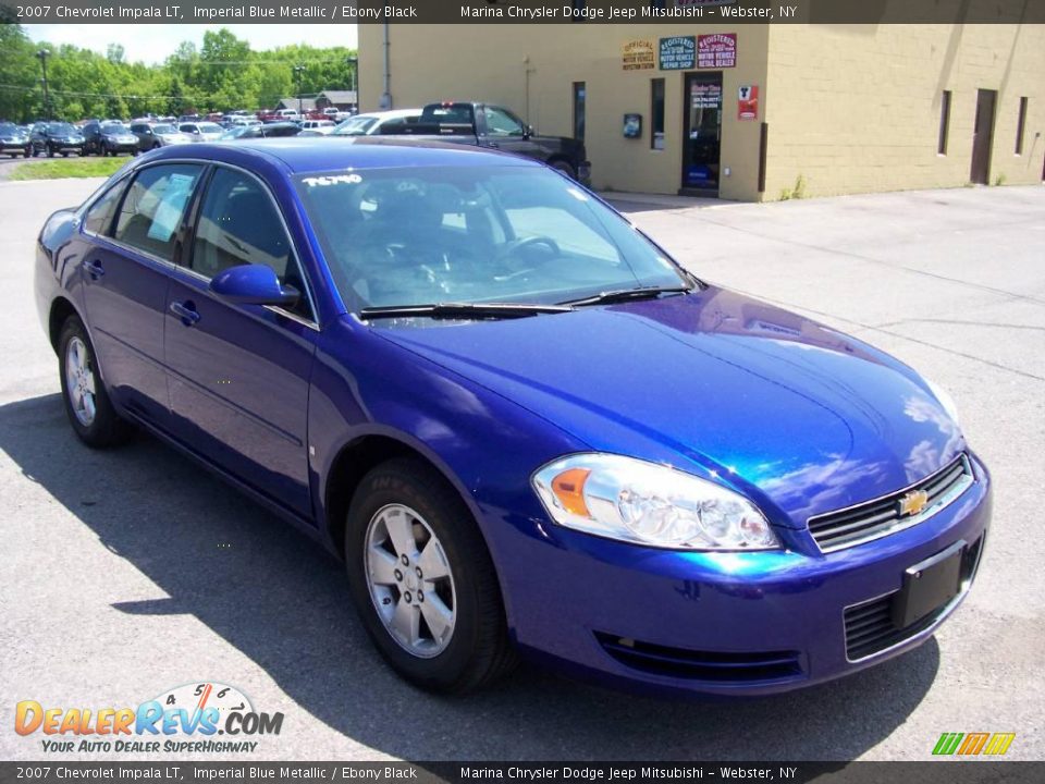 2007 Chevrolet Impala LT Imperial Blue Metallic / Ebony Black Photo #12