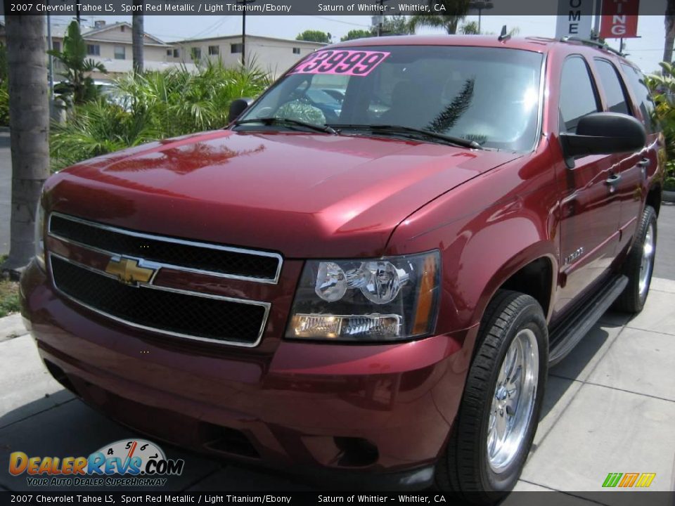 2007 Chevrolet Tahoe LS Sport Red Metallic / Light Titanium/Ebony Photo #3