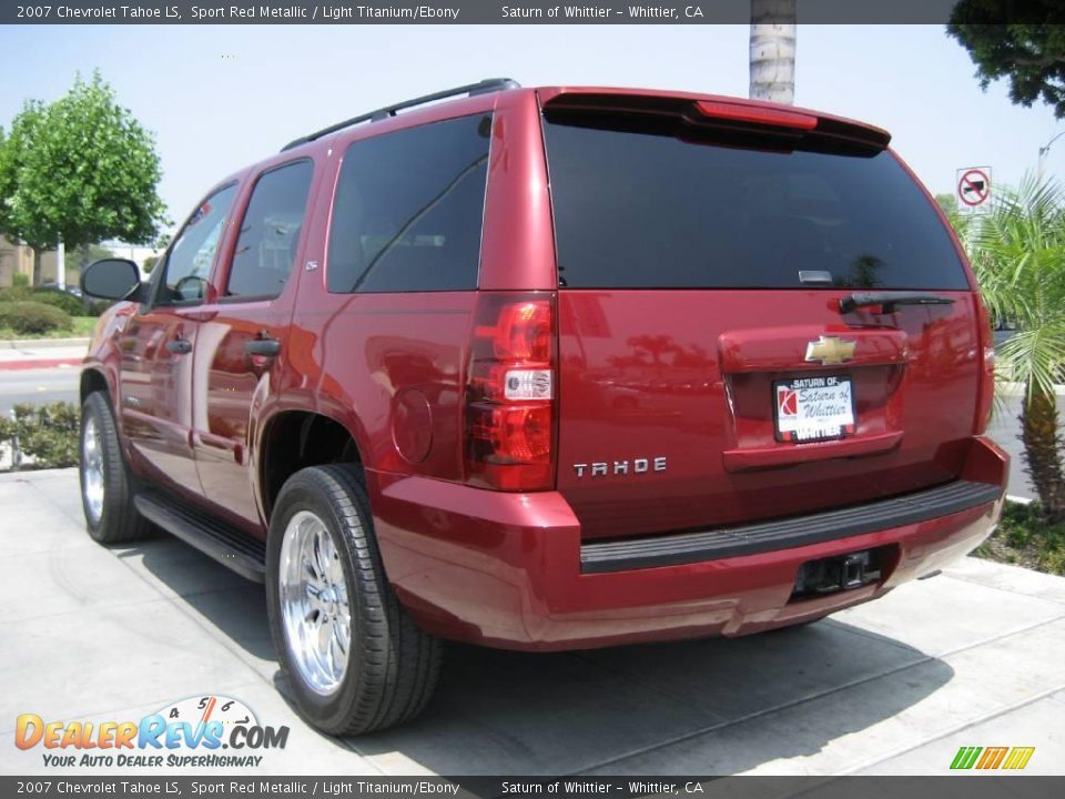 2007 Chevrolet Tahoe LS Sport Red Metallic / Light Titanium/Ebony Photo #5