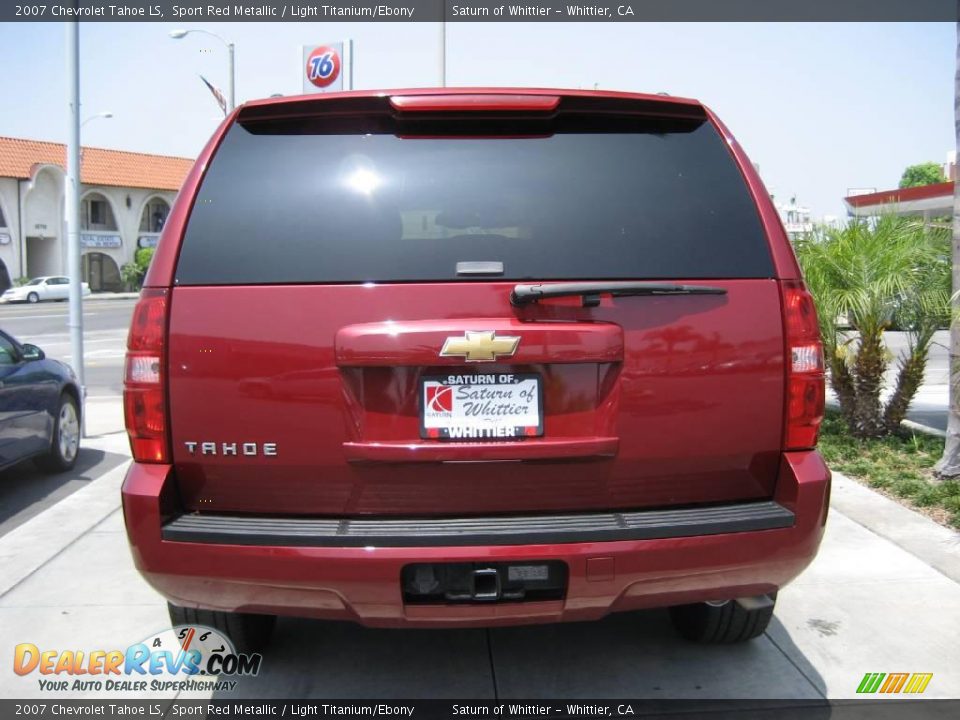 2007 Chevrolet Tahoe LS Sport Red Metallic / Light Titanium/Ebony Photo #6