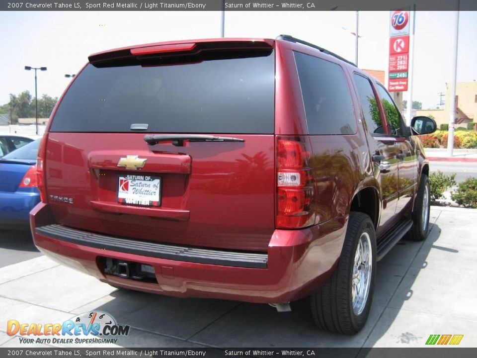 2007 Chevrolet Tahoe LS Sport Red Metallic / Light Titanium/Ebony Photo #7