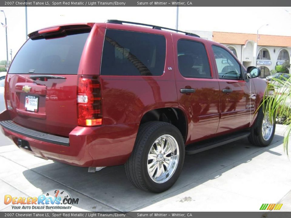 2007 Chevrolet Tahoe LS Sport Red Metallic / Light Titanium/Ebony Photo #8