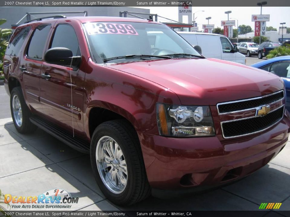 2007 Chevrolet Tahoe LS Sport Red Metallic / Light Titanium/Ebony Photo #9