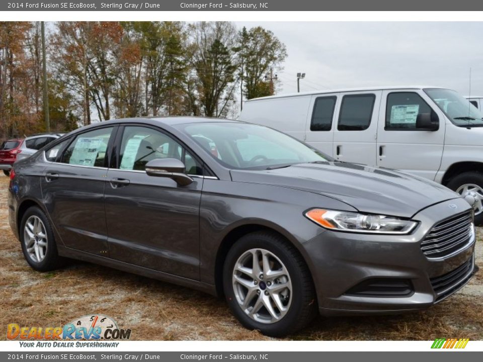 2014 Ford Fusion SE EcoBoost Sterling Gray / Dune Photo #1