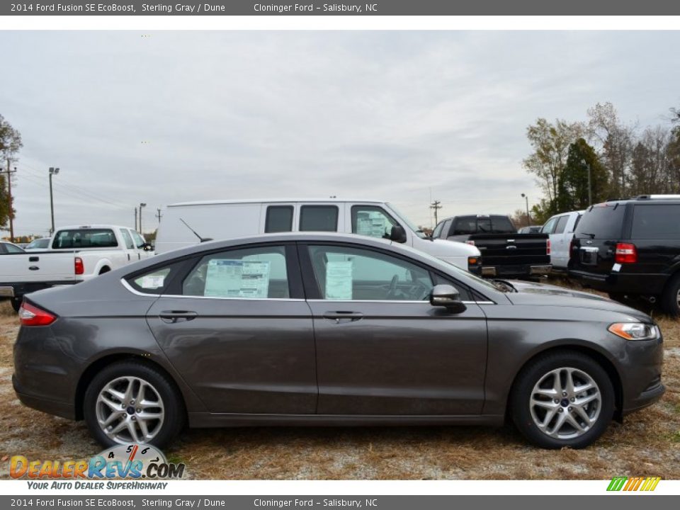 2014 Ford Fusion SE EcoBoost Sterling Gray / Dune Photo #2