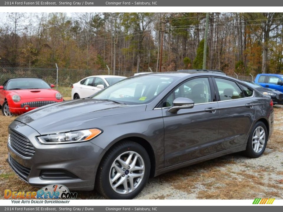 2014 Ford Fusion SE EcoBoost Sterling Gray / Dune Photo #3