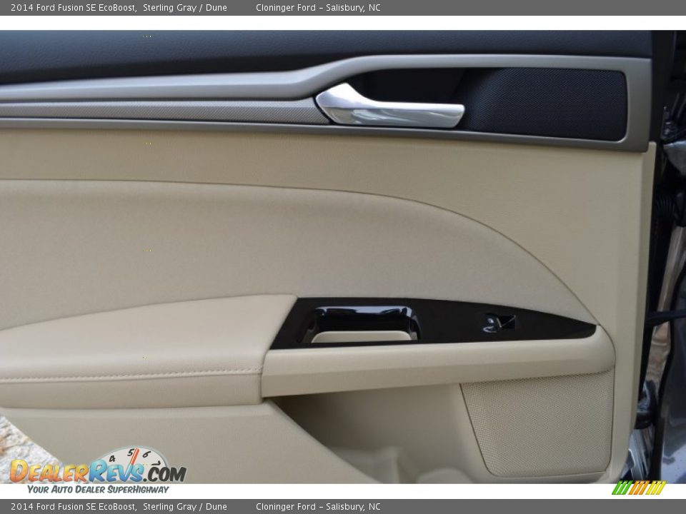 2014 Ford Fusion SE EcoBoost Sterling Gray / Dune Photo #7