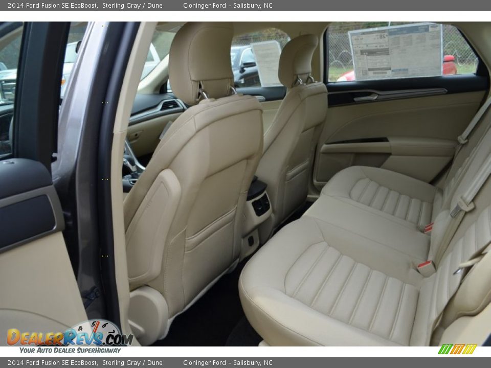 2014 Ford Fusion SE EcoBoost Sterling Gray / Dune Photo #8