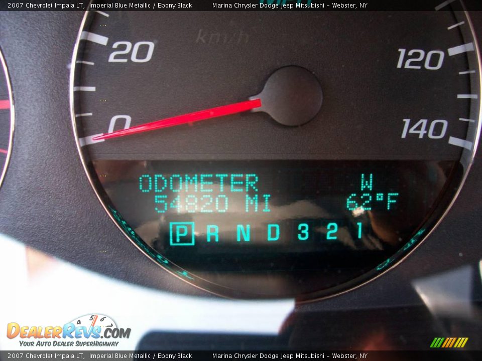 2007 Chevrolet Impala LT Imperial Blue Metallic / Ebony Black Photo #27
