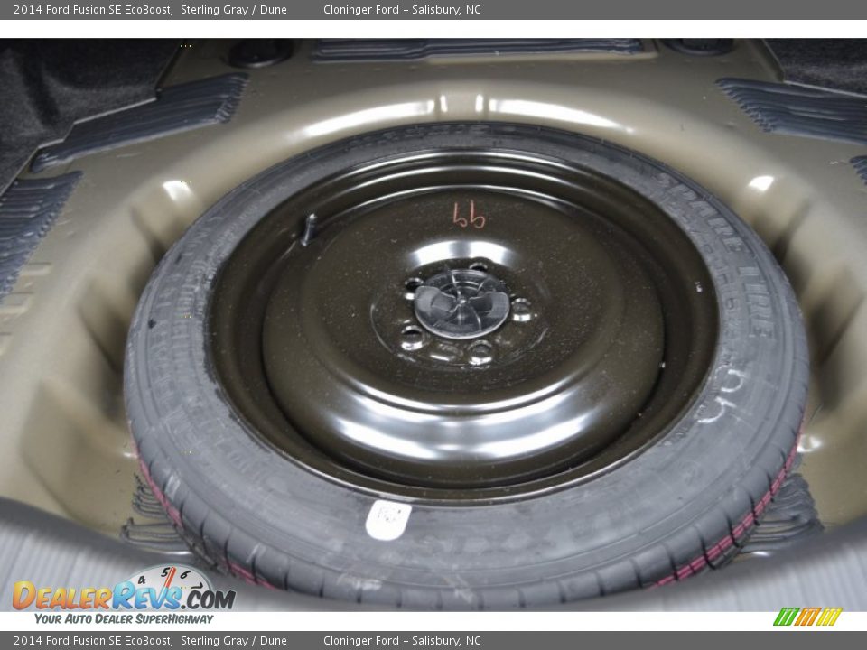 2014 Ford Fusion SE EcoBoost Sterling Gray / Dune Photo #10