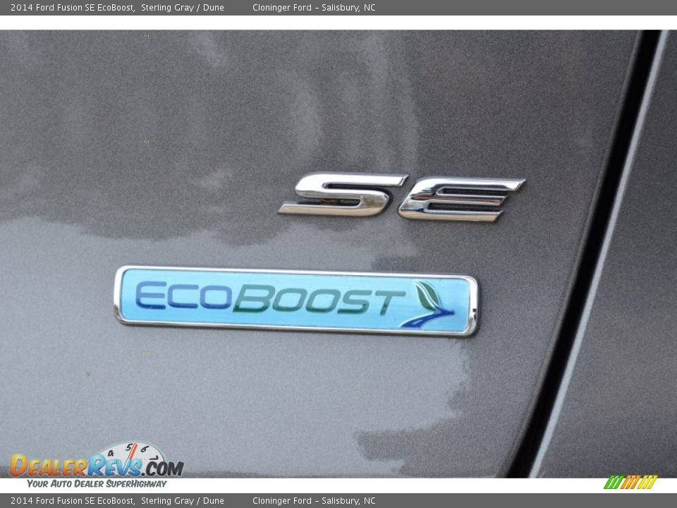 2014 Ford Fusion SE EcoBoost Sterling Gray / Dune Photo #12