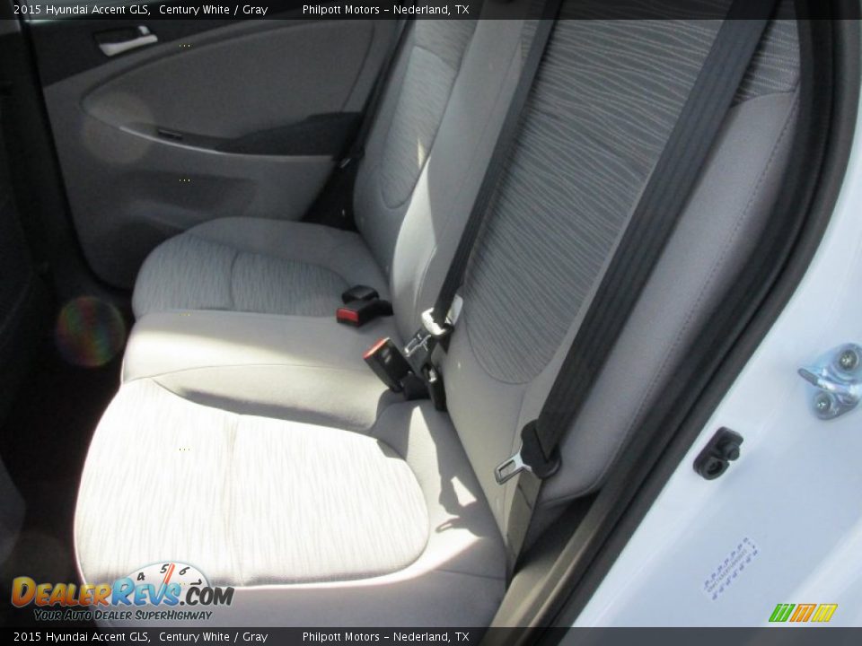 Rear Seat of 2015 Hyundai Accent GLS Photo #18