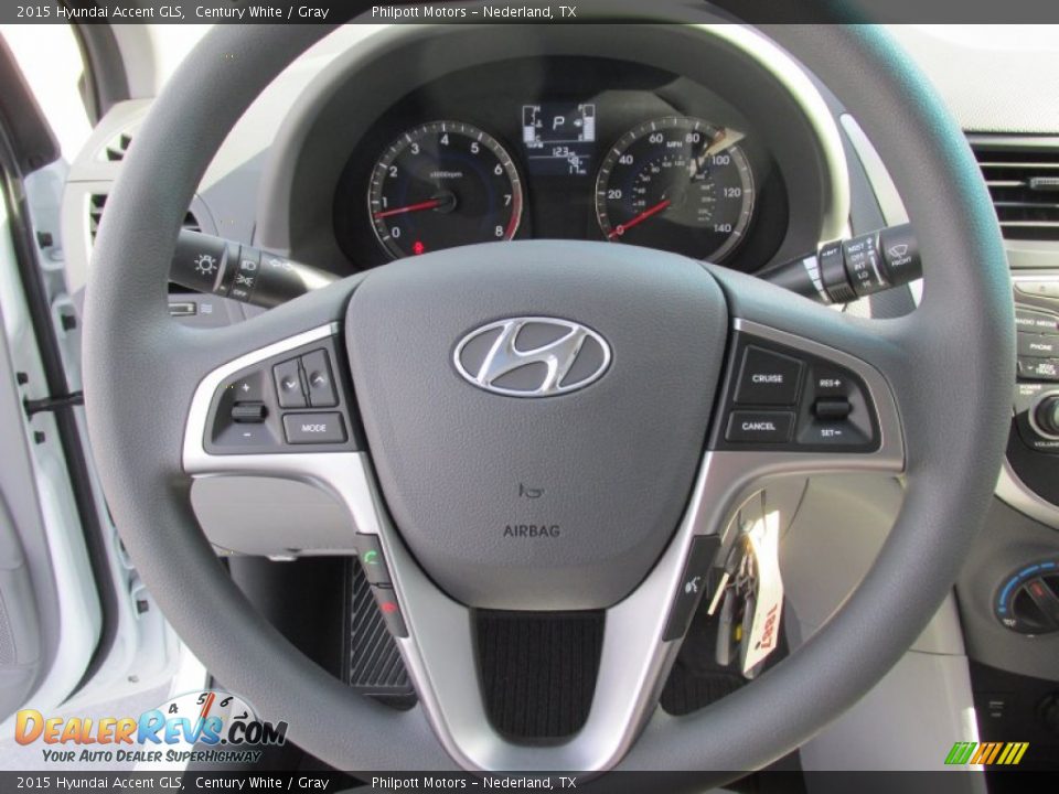 2015 Hyundai Accent GLS Steering Wheel Photo #28