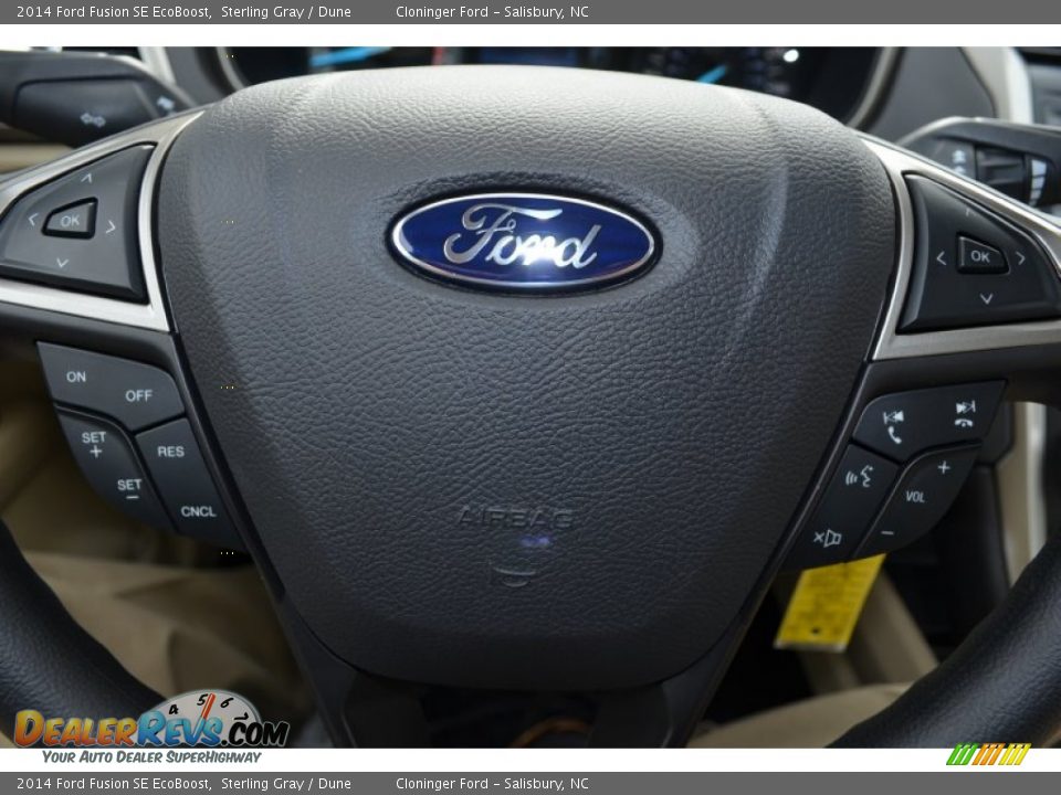2014 Ford Fusion SE EcoBoost Sterling Gray / Dune Photo #23