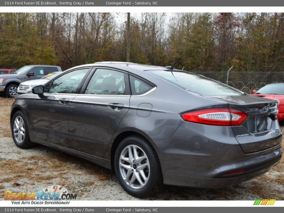2014 Ford Fusion SE EcoBoost Sterling Gray / Dune Photo #25