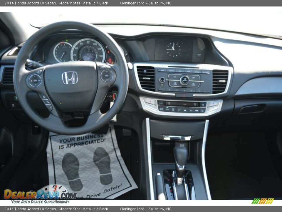 2014 Honda Accord LX Sedan Modern Steel Metallic / Black Photo #11