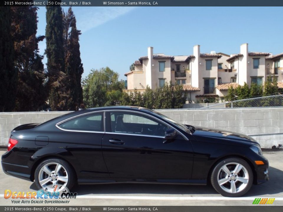 2015 Mercedes-Benz C 250 Coupe Black / Black Photo #3